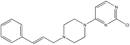 2-chloro-4-(4-cinnamyl-1-piperazinyl)pyrimidine