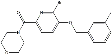 2-bromo-6-(4-morpholinylcarbonyl)-3-pyridinyl 3-methylbenzyl ether