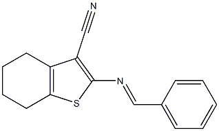 2-{[(E)-phenylmethylidene]amino}-4,5,6,7-tetrahydro-1-benzothiophene-3-carbonitrile