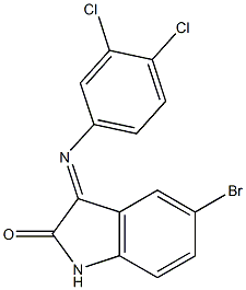 5-bromo-3-[(3,4-dichlorophenyl)imino]-1H-indol-2-one