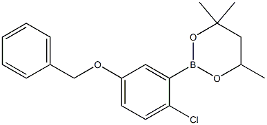 2-(5-Benzyloxy-2-chlorophenyl)-4,4,6-trimethyl-1,3,2-dioxaborinane