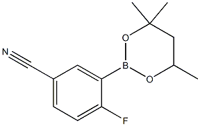 4-Fluoro-3-(4,4,6-trimethyl-1,3,2-dioxaborinan-2-yl)benzonitrile