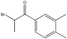 2-bromo-1-(3,4-dimethylphenyl)propan-1-one Structural