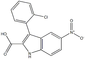 3-(o-Chlorophenyl)-5-nitro-1H-indole-2-carboxylic acid