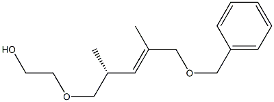 (4R,2E)-1-Benzyloxy-5-(2-hydroxyethoxy)-2,4-dimethyl-2-pentene Structural