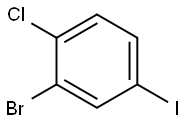 3-Bromo-4-chloro-1-iodobenzene Structural