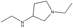 N,1-Diethylpyrrolidin-3-amine Structural