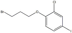 1-(3-Bromopropoxy)-2-chloro-4-iodobenzene Structural