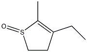 4,5-Dihydro-3-ethyl-2-methylthiophene 1-oxide Structural