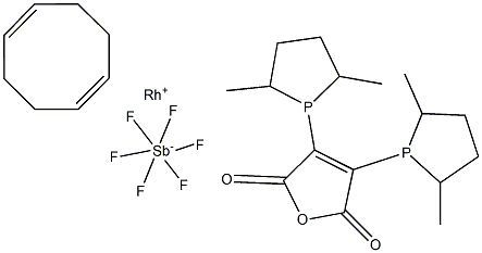 (-)-2,3-Bis[(2R,5R)-2,5-dimethylphospholanyl]maleic anhydride(1,5-cyclooctadiene)rhodium(I) hexafluoroantimonate