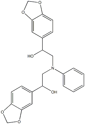 1-BENZO[1,3]DIOXOL-5-YL-2-[(2-BENZO[1,3]DIOXOL-5-YL-2-HYDROXY-ETHYL)-PHENYL-AMINO]-ETHANOL Structural