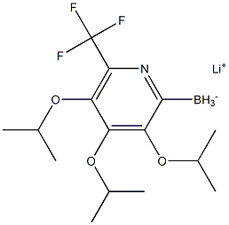 Lithium triisopropoxy(6-(trifluoromethyl)pyridin-2-yl)borate Structural