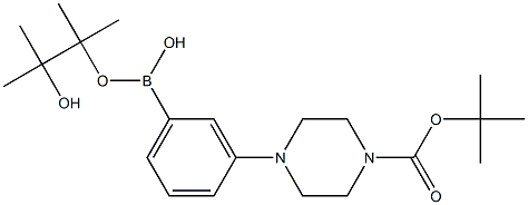 3-[4-(tert-Butoxycarbonyl)piperazin-1-yl]benzeneboronic acid pinacol ester Structural