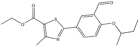 ethyl 2-(4-(sec-butoxy)-3-formylphenyl)-4-methylthiazole-5-
carboxylate Structural
