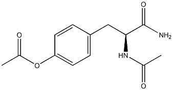 N-acetyl-L-tyrosinamide acetate Structural