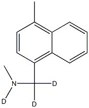 Methyl(4-methylnaphthalen-1-ylmethyl)amine-d3 Structural