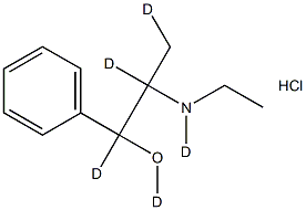 N-Ethyl-dl-norephedrine Hydrochloride-d5 Structural