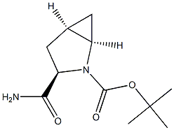 tert-Butyl (1R,3R,5R)-3-Carbamoyl-2-azabicyclo[3.1.0]hexane-2-carboxylate Structural