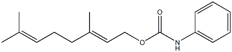 Geranyl N-Phenylcarbamate Structural