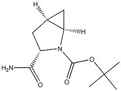 tert-Butyl (1R,3S,5R)-3-Carbamoyl-2-azabicyclo[3.1.0]hexane-2-carboxylate Structural
