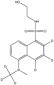 Dansyl-d6-ethanolamine Structural