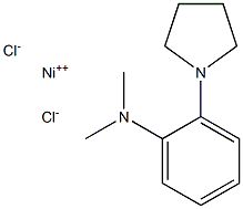 Dimethyl[(1-pyrrolidinyl)phenyl]-amine nickel(II) chloride Structural