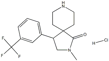 2-METHYL-4-(3-(TRIFLUOROMETHYL)PHENYL)-2,8-DIAZASPIRO[4.5]DECAN-1-ONE HYDROCHLORIDE Structural