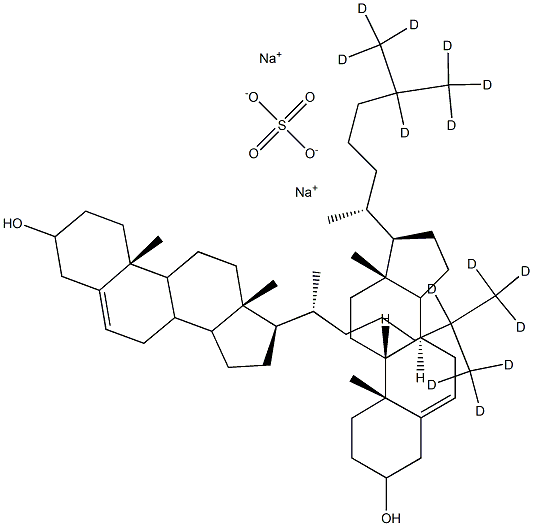 Cholesterol-25,26,26,26,27,27,27-D7 Sodium Sulfate