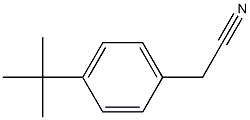 p-tert-Butylphenylacetonitrile Structural