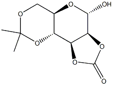 2,3-O-Carbonyl-4,6-O-isopropylidene-a-D-mannopyranoside Structural