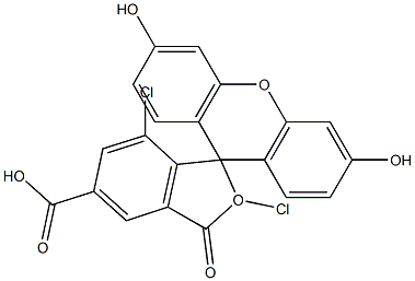 5-carboxy-2,7-dichlorofluorescein Structural