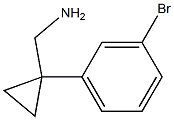 [1-(3-Bromophenyl)cyclopropyl]methylamine Structural