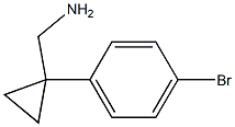 [1-(4-Bromophenyl)cyclopropyl]methylamine Structural