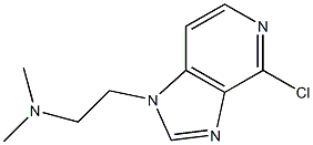 2-(4-chloro-1H-imidazo[4,5-c]pyridin-1-yl)-N,N-dimethylethanamine Structural