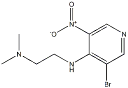 N'-(3-bromo-5-nitropyridin-4-yl)-N,N-dimethylethane-1,2-diamine Structural