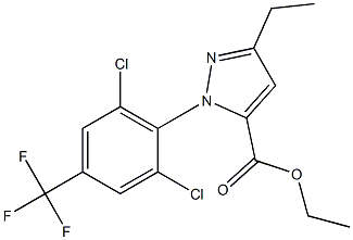 1-[2,6-DICHLORO-4-(TRIFLUOROMETHYL)PHENYL]-3-ETHYL-1H-PYRAZOLE-5-CARBOXYLICACIDETHYLESTER