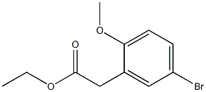 Ethyl (5-bromo-2-methoxyphenyl)-acetate Structural