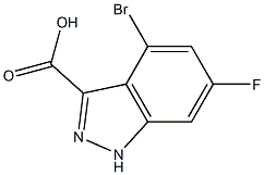 4-BROMO-6-FLUORO-INDAZOLE-3-CARBOXYLIC ACID Structural