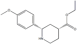 ETHYL CIS-2-(4-METHOXYPHENYL)PIPERIDINE-4-CARBOXYLATE
