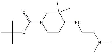 TERT-BUTYL 4-{[2-(DIMETHYLAMINO)ETHYL]AMINO}-3,3-DIMETHYLPIPERIDINE-1-CARBOXYLATE Structural