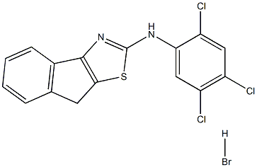 N2-(2,4,5-trichlorophenyl)-8H-indeno[1,2-d][1,3]thiazol-2-amine hydrobromide