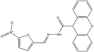 N'-[(E)-(5-nitro-2-furyl)methylidene]-9H-xanthene-9-carbohydrazide