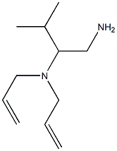 N,N-diallyl-N-[1-(aminomethyl)-2-methylpropyl]amine Structural