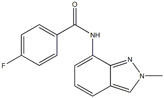 4-fluoro-N-(2-methyl-2H-indazol-7-yl)benzenecarboxamide