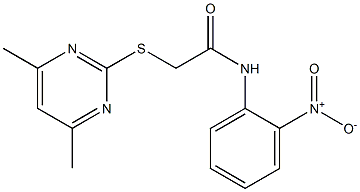 2-[(4,6-dimethyl-2-pyrimidinyl)sulfanyl]-N-(2-nitrophenyl)acetamide