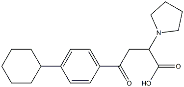 4-(4-cyclohexylphenyl)-4-oxo-2-(1-pyrrolidinyl)butanoic acid