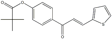 4-[(E)-3-(2-thienyl)-2-propenoyl]phenyl pivalate