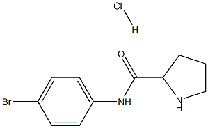 N-(4-bromophenyl)pyrrolidine-2-carboxamide hydrochloride Structural