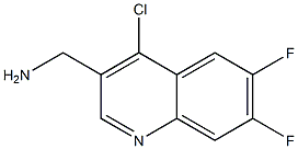 (4-chloro-6,7-difluoroquinolin-3-yl)methanamine Structural