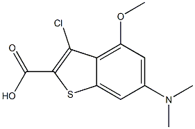 3-chloro-6-(dimethylamino)-4-methoxybenzo[b]thiophene-2-carboxylic acid